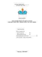 SANG KIEN KINH NGHIEM CUA GIAO VIEN CHU NHIEM TIEU HOC DAY DU