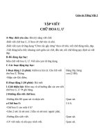 Giáo án Tiếng Việt 2 tuần 24 bài: Tập viết  Chữ hoa U, Ư