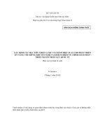 XÁC ĐỊNH CÁC MỤC TIÊU CHIẾN LƯỢC VÀ CHỈ SỐ HIỆU SUẤT CHO PHÁT TRIỂN KỸ NĂNG VỚI NHỮNG KHUYẾN NGHỊ VÀ KINH NGHIỆM VỀ CHÍNH SÁCH PHÁT TRIỂN NGUỒN NHÂN LỰC QUỐC TẾ