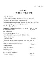 Giáo án Tiếng Việt 2 tuần 25 bài: Chính tả (Tập chép)  Sơn Tinh, Thủy Tinh. Phân biệt TRCH dấu hỏi dấu ngã