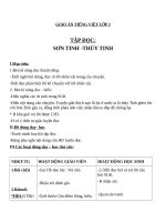 Giáo án Tiếng Việt 2 tuần 25 bài: Tập đọc  Sơn Tinh, Thủy Tinh