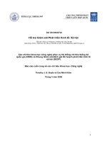 Các chỉ tiêu khoa học công nghệ phục vụ Hệ thống chỉ tiêu thống kê quốc gia (NSIS) và Khung Giám sát-đánh giá Kế hoạch phát triển kinh tế xã hội (SEDP)