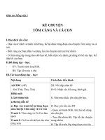 Giáo án Tiếng Việt 2 tuần 26 bài: Kể chuyện  Tôm Càng và Cá Con