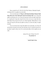 Nâng cao chất lượng hoạt động tín dụng tại Ngân hàng chính sách xã hội Thành phố Uông Bí, tỉnh Quảng Ninh (LV thạc sĩ)