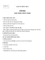 Giáo án Tiếng Việt 2 tuần 25 bài: Tập đọc  Sơn Tinh, Thủy Tinh