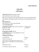 Giáo án Tiếng Việt 2 tuần 25 bài: Tập viết  Chữ hoa V