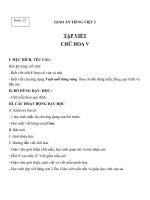 Giáo án Tiếng Việt 2 tuần 25 bài: Tập viết  Chữ hoa V