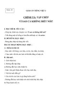 Giáo án Tiếng Việt 2 tuần 26 bài: Chính tả  Tập chép: Vì sao cá không biết nói? Phân biệt RDGI, ƯCƯT