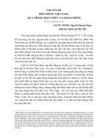 CHUYÊN ĐỀ BIỂN ĐÔNG VIỆT NAM: QUÁ TRÌNH NHẬN THỨC VÀ KHAI CHIẾM