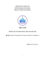 Đường lối công nghiệp hóa của đảng ta trong thời kỳ công nghiệp 4 0 