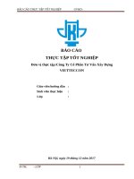 báo cáo thực tập tại công ty cổ phần tư vấn xây dựng VIETTECCON 