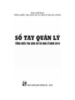 Sổ tay quản lý tổng điêu tra dân số và nhà ở năm 2019