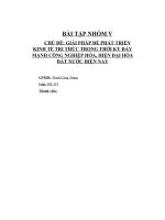 GIẢI PHÁP để PHÁT TRIỂN KINH tế TRI THỨC TRONG THỜI kỳ đẩy MẠNH CÔNG NGHIỆP hóa, HIỆN đại hóa đất nước HIỆN NAY 