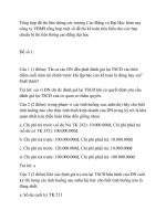 một số đề thi liên thông cao đẳng và đại học ngành kế toán