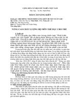 SKKN NÂNG CAO CHẤT LƯỢNG BO MON THE DUC CHO TRE MN