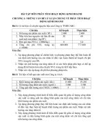 BÀI tập môn PHÂN TÍCH HOẠT ĐỘNG KINH DOANH
