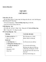 Giáo án Tiếng Việt 2 tuần 25 bài: Tập viết  Chữ hoa V