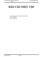 Báo cáo thực tập cấu tạo ô tô 