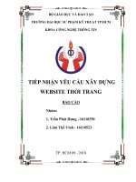 tiếp nhận yêu cầu xây dựng website thời trang 