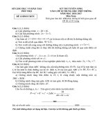 ĐỀ THI TUYỂN SINH vào lớp 10 THPT NĂM HỌC 2016 2017 CT