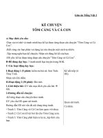 Giáo án Tiếng Việt 2 tuần 26 bài: Kể chuyện  Tôm Càng và Cá Con