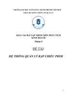 hệ thống quản lý rạp chiếu phim 