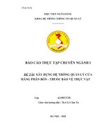 xây dựng hệ thống quản lý cửa hàng phân bón   thuốc bảo vệ thực vật 