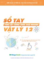 Sổ tay tóm tắt công thức giải nhanh vật lý 12