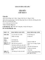 Giáo án Tiếng Việt 2 tuần 25 bài: Tập viết  Chữ hoa V