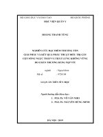LATS Y HỌC Nghiên cứu đặc điểm thương tổn giải phẫu và kết quả phẫu thuật điều trị gãy cột sống ngực thấp và thắt lưng không vững do chấn thương bằng nẹp vít (FULL TEXT)