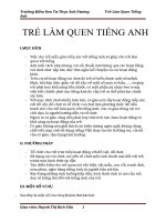 Tre lam quen tieng anh