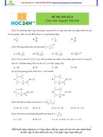 ĐỀ THI THỬ SỐ 11 Giáo viên: Nguyễn Tiến Đạt