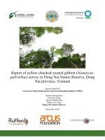 Report of yellow-cheeked crested gibbon (Nomascus gabriellae) survey in Dong Nai Nature Reserve, Dong Nai province, Vietnam