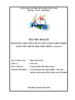 Bai thu hoach boi duong chuan chuc danh nghe nghiep GV THPT hang II (1)