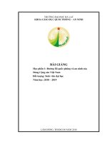 BÀI GIẢNG Học phần 1: Đƣờng lối quốc phòng và an ninh của Đảng Cộng sản Việt Nam