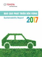BÁO CÁO PHÁT TRIỂN BỀN VỮNG TOYOTA