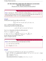 Đề thi chọn HSG Toán 12 cấp tỉnh năm 2018 – 2019 sở GD và ĐT Gia Lai (Có đáp án)