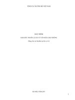 GIÁO TRÌNH ĐẠO ĐỨC NGƢỜI LÁI XE VÀ VĂN HÓA GIAO THÔNG