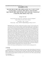 NGHIÊN CỨU BÀI THI TRUNG HỌC PHỔ THÔNG QUỐC GIA VÀ XÉT TUYỂN VÀO ĐẠI HỌC, CAO ĐẲNG MÔN TIẾNG ANH NĂM 2016: MỘT THÁCH THỨC ĐỐI VỚI MỤC TIÊU GIÁO DỤC NGOẠI NGỮ Ở TRƯỜNG PHỔ THÔNG VIỆT NAM