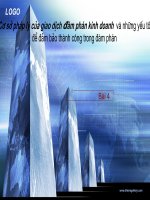 CƠ SỞ LÝ LUẬN CỦA ĐÀM PHÁN TRONG KINH DOANH