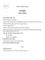 Giáo án Tiếng Việt 2 tuần 23 bài: Tập đọc  Bác sĩ Sói