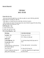 Giáo án Tiếng Việt 2 tuần 23 bài: Tập đọc  Bác sĩ Sói