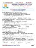 KHÓA LUYỆN ĐỀ THI THỬ THPT QUỐC GIA 2018 - MÔN VẬT LÝ ĐỀ SỐ 03: ĐỀ THI THỬ THPT QUỐC GIA 2018 – MÔN VẬT LÝ