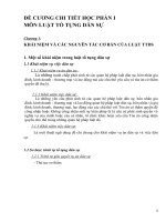 ĐỀ CƯƠNG CHI TIẾT học PHẦN i môn LUẬT tố TỤNG dân sự 