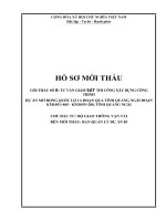 HỒ SƠ MỜI THẦU GÓI THẦU SỐ 8: TƯ VẤN GIÁM SÁT THI CÔNG XÂY DỰNG CÔNG TRÌNH DỰ ÁN MỞ RỘNG QUỐC LỘ 1A ĐOẠN QUA TỈNH QUẢNG NGÃI ĐOẠN KM1051+845 - KM1055+280, TỈNH QUẢNG NGÃI