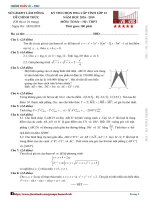 Đề thi chọn HSG cấp tỉnh Toán 12 THPT năm 2018 – 2019 sở GDĐT Lâm Đồng (Có đáp án)