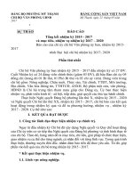 Bao cao chinh tri Đại hội Chi bộ