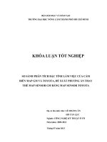 SO SÁNH PHÂN TÍCH ĐẶC TÍNH LÀM VIỆC CỦA CẢM  BIẾN MAP GM VÀ TOYOTA, ĐỀ XUẤT PHƯƠNG ÁN THAY THẾ MAP SENSOR GM BẰNG MAP SENSOR TOYOTA 