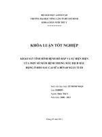 KHẢO SÁT TÌNH HÌNH BỆNH HÔ HẤP VÀ SỰ HIỆN DIỆN  CỦA MỘT SỐ MẦM BỆNH TRONG MẪU DỊCH HẦU  HỌNG Ở HEO SAU CAI SỮA ĐẾN 60 NGÀY TUỔI   