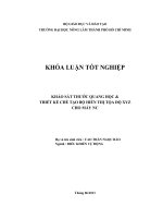   KHẢO SÁT THƯỚC QUANG HỌC   THIẾT KẾ CHẾ TẠO BỘ HIỂN THỊ TỌA ĐỘ XYZ   CHO MÁY NC 